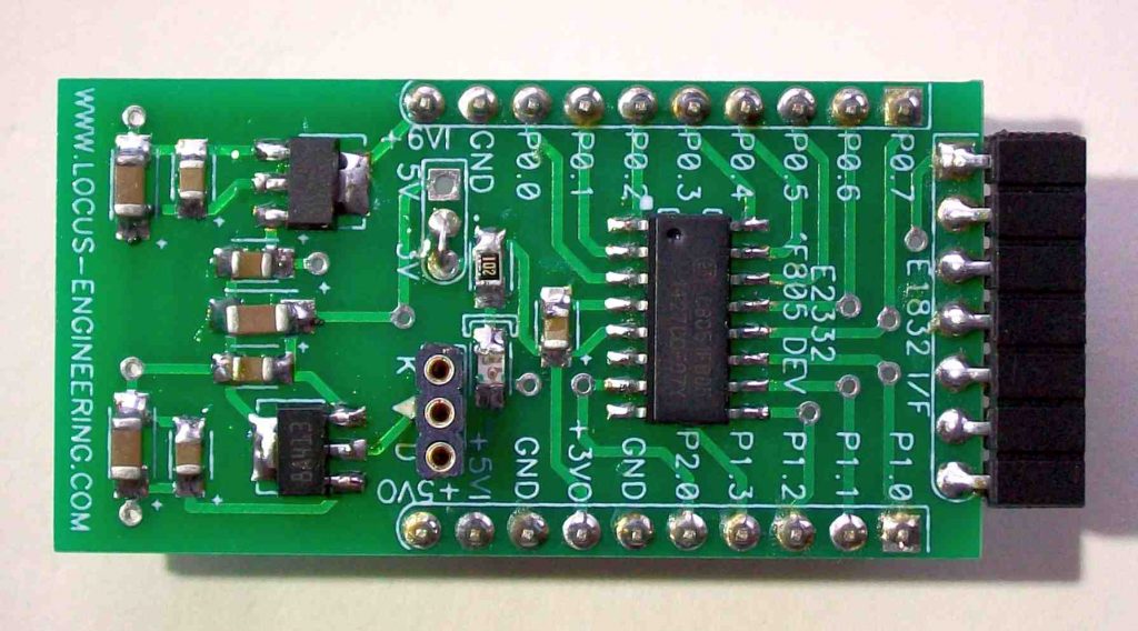 E2332 C8051F805 Microcontroller Breakout Board