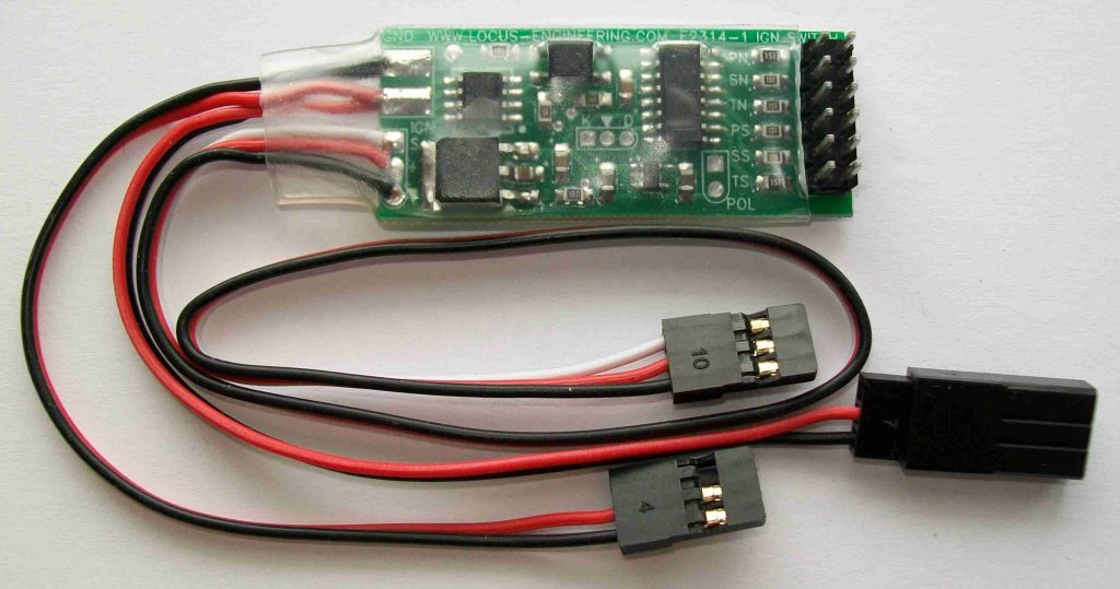 E2314 RC Aircraft Ignition Switch and Light Controller Locus Engineering Inc.