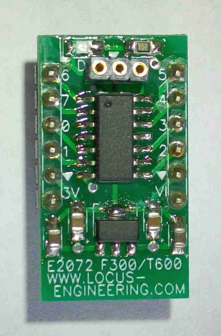 E2072 C8051f300 Microcontroller Breakout Board Locus Engineering Inc